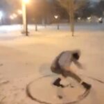 Cameron Boyce Instagram - can u tell I didn’t grow up around snow lol McCarren Park