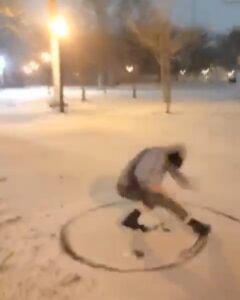 Cameron Boyce Instagram - can u tell I didn’t grow up around snow lol McCarren Park