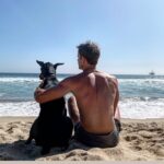 Cameron Mathison Instagram - Beach days with my best bud☺️ #dogbeach #dogdad #bestbuddies Dog Beach In Huntington Beach