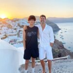 Cameron Mathison Instagram - Back to back birthdays in the Mathison house❤️ Happy 19th birthday Lucas… words can’t express how much I love you, or how incredibly proud I am of the young man you are. It’s rare I get a photo with just the two of us these days… but I love this one from Greece 2021☺️❤️ #hbd #fatherandson #ilovemyson #happy19thbirthday Santorini Island