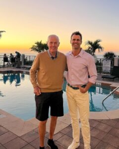 Cameron Mathison Instagram - Sunsets and smiles with my dad this week☺️ (and lots of golf😃) Mom would have loved our time together. Love you🙏🏼❤️ #fatherandson #thinkingofyoumom❤️ Naples, Florida