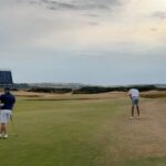 Cameron Mathison Instagram - A day I will never ever forget. The Old Course at St Andrews is an almost spiritual place for golfers. It’s a course I have dreamed about playing since I was 10 years old and watched Jack Nicklaus win The Open Championship there. To play this iconic course, the first day it was open to the public following the the 150th Open Championship, was beyond my wildest dreams. The course was set up exactly as the pros played it on Sunday, and I kept having to pinch myself to make sure I wasn’t dreaming. In the photos you see my tee shot on the famous 18th hole (I two-putted from the valley of sin for par), my eagle putt on #5 that burned the edge (made birdie), me and Bobby on the first tee (the incredibly kind St Andrews resident who got us the tee time despite thousands of people trying), and most importantly, Lucas and Vanessa (Leila couldn’t make the trip) joining me on the iconic Swilcan Bridge (where all the greats have stopped to take their photo). Huge thanks to @markscoon for introducing me to Bobby and making this dream a reality. #bucketlist #dreamcometrue #golf #standrewsoldcourse