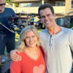 Cameron Mathison Instagram - Here we gooooooooooo! We are back filming our 8th Hannah Swenson movie!! So grateful to be working with this amazing women, and everyone that’s a part of this incredible series of movies. #hannahswensenmysteries #alisonsweeney #mystery #zestfordeath