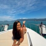 Camila Loures Instagram - Finalizando a viagem do melhor jeito, dia de barco 🛥️🤍🌊 // curtiram a viagem da praia? ja quero a próxima, comentem pra onde temos q ir .. ✨ Maresias, Sao Paulo, Brazil