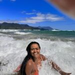 Camila Loures Instagram - Dominguinho perfeito 🏝️❤️ (tirando o caldo q levei 😂) Maresias, Sao Paulo, Brazil