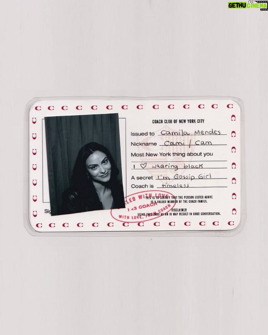 Camila Mendes Instagram - proud member of the @coach club 💋 #coachfall24 #nyfw #coachny