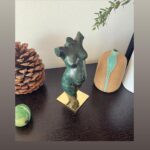Camilla Arfwedson Instagram - Beautiful bronze bust of me at 5 months pregnant with Auro - thank you @studiobust such an incredible piece to keep for forever 💫❤️ I love it @madhoney.london xxx