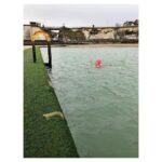 Cara Theobold Instagram - Retraining to be a solo synchronised sea swimmer because I like alliteration and sexy AF hats #getinthesea #artistsareessential Margate, Kent