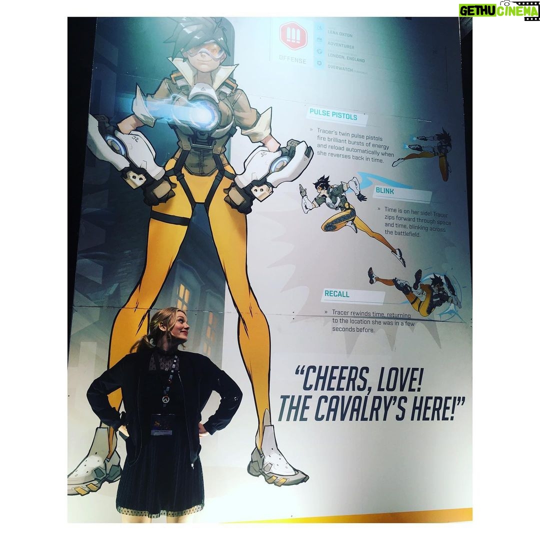 Cara Theobold - 4.1K Likes - #tbt Looking back at Team Overwatch’s very first #Blizzcon back in 2016 (!!) what an amazing few days it was 🧡💫 ‘You know, the world could always use more heroes!’
.
I hope everyone enjoys #BlizzConline this weekend 🤩 #Blizz30 #Overwatch #Tracer