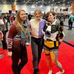 Cara Theobold Instagram – Me & Tracer & some really awesome Tracer cosplayers (& an Emily!)
Thanks everyone for coming down to Comicon this weekend 😘⚡️

@mcmcomiccon #overwatch #tracer
