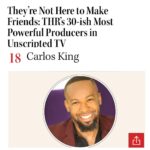 Carlos King Instagram – God is good. Thank you Hollywood reporter for naming me one of The Most Powerful Producers in Unscripted Television. This is a huge win for us all @kingdomreignent and the write up of me was beautiful. 🙏🏽❤️ (@hollywoodreporter )  SWIPE