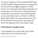 Carlos King Instagram – God is good. Thank you Hollywood reporter for naming me one of The Most Powerful Producers in Unscripted Television. This is a huge win for us all @kingdomreignent and the write up of me was beautiful. 🙏🏽❤️ (@hollywoodreporter )  SWIPE