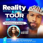 Carlos King Instagram - Whew chile, looks like I have a LOT to discuss on this tour stop and how fitting that it’s in Huntsville with @melodysholt as my guest. Yep, we talking about it on the stage and leaving it on the stage so GET YOUR TICKETS NOW bayBEE because it’s gonna be a time. Link in bio! For website. Hello 2024, swipe for my forever mood 🙌🏽 #realitywiththeking #lamh #bellecollective