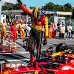 Carlos Sainz Jr. Instagram - 🇮🇹💪🏼 Yeah, we have it! Pole in Monza! Incredible to do it in front of all of you, Tifosi! Time to stay focused, we race tomorrow!! - #carlossainz Autodromo Nazionale Monza