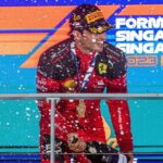 Carlos Sainz Jr. Instagram - 🏆 P1 in Singapore!! SMOOTH OPERATION COMPLETED @scuderiaferrari - #carlossainz Marina Bay Circuit