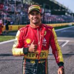 Carlos Sainz Jr. Instagram - 🇮🇹💪🏼 Yeah, we have it! Pole in Monza! Incredible to do it in front of all of you, Tifosi! Time to stay focused, we race tomorrow!! - #carlossainz Autodromo Nazionale Monza