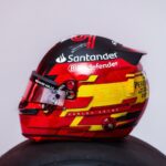 Carlos Sainz Jr. Instagram - NEW SEASON, NEW HELMET Rethinking the pattern! Sticking to my colors! ⚫️🔴🟡🔴⚫️ - #Carlossainz