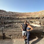 Carmen Villalobos Instagram - El Coliseo Romano 🤩 Uno de los lugares más impresionantes de la antigüedad ! Nada mas que decir 🏛️ Otro ✅ en nuestra lista ✨🫶🏻💫! Que sigan las vacaciones a tu lado ❤️ Roma, Italia