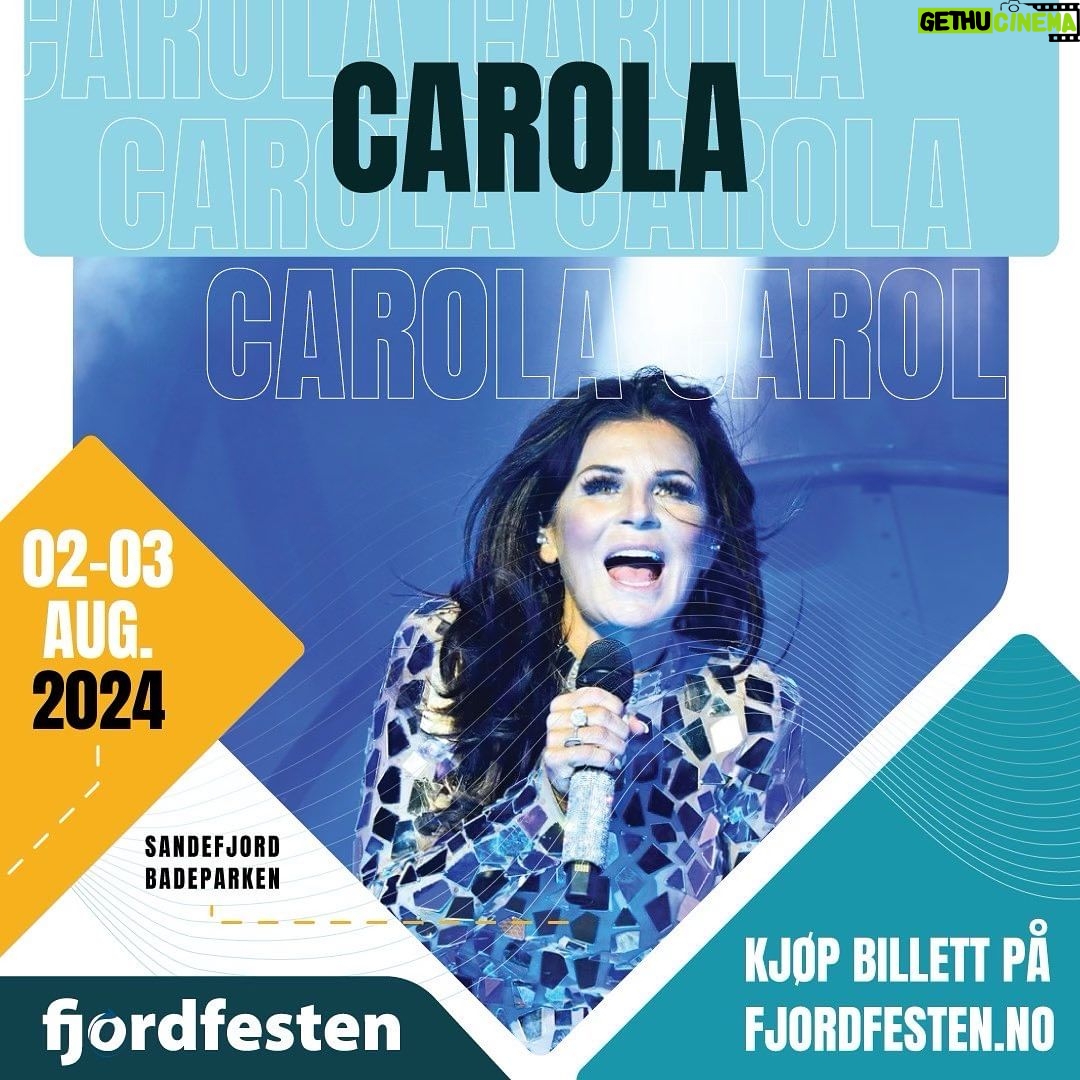 Carola Häggkvist Instagram - SOMMAR - 2024 kommer att bli vild i Norge för mig!! Mye på gång nu. Här är några av de festivaler som är klara; 21.06.2024 OverOslo (Grefsenkollen), Oslo, 12.07.2024 Tysnesfest, Tysnes, 01.08.2024 Foynhagen, Tønsberg, 02.08.2024 Wrigtegaarden, Langesund, 03.08.2024 Fjordfesten, Sandefjord, 31.08.2024 Sarpsborgsfestivalen, Sarpsborg… och lite till - TBC. 🎶♥️🙌🏼🔛💃🏽 Håper att vi ses!! #allthingslivenorway #carolainorge #carolakonsert Och, jaaa .. det kommer att bli stora sommarkonserter i Sverige i sommar & även i Finland och Åland. VÄLKOMNA att ladda batterierna tillsammans med mig. 🫶🏼🚀 Norge, Norway