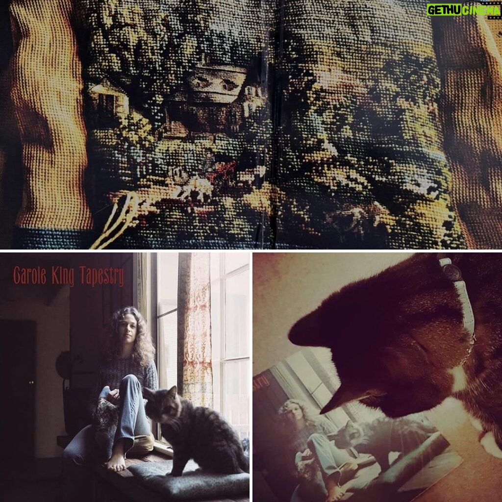 Carole King Instagram - On This Day 1971 (February 10, 1971) Carole King releases her seminal album Tapestry. The album cover features the barefoot, 29-year-old singer sitting on a window sill in the living room of her Laurel Canyon home while her cat, Telemachus, peers into the camera. King holds a needlepoint tapestry she’s recently finished, which gave her the idea for the title track and inspired the album’s concept. Before the release of Tapestry, most were unfamiliar with Carole King, at least by name, but they certainly knew her work. During the previous decade, King and her then-husband Gerry Goffin were Brill Building scribes (via Aldon Music) who churned out enduring hits like “The Loco-Motion,” “One Fine Day,” “I’m Into Something Good” and the Aretha Franklin anthem “You Make Me Feel Like A Natural Woman.” King identified as a songwriter and only performed as a means to share her songs – plus she had stage fright. After her close friend James Taylor encouraged her to pursue a singing career, she recorded her debut album, Writer. But it’s Tapestry that brings her, and the singer-songwriter genre, to the heights of fame. #CaroleKing #Tapestry Via: @ucoofficial @rockhistation