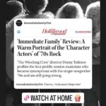 Carole King Instagram – Thrilled for @immediatefamilyfilm! 100% on Rotten Tomatoes 🍅 

If you weren’t able to see the Immediate Family Film in theaters this week,  it is now available on streaming platforms! You will love it.