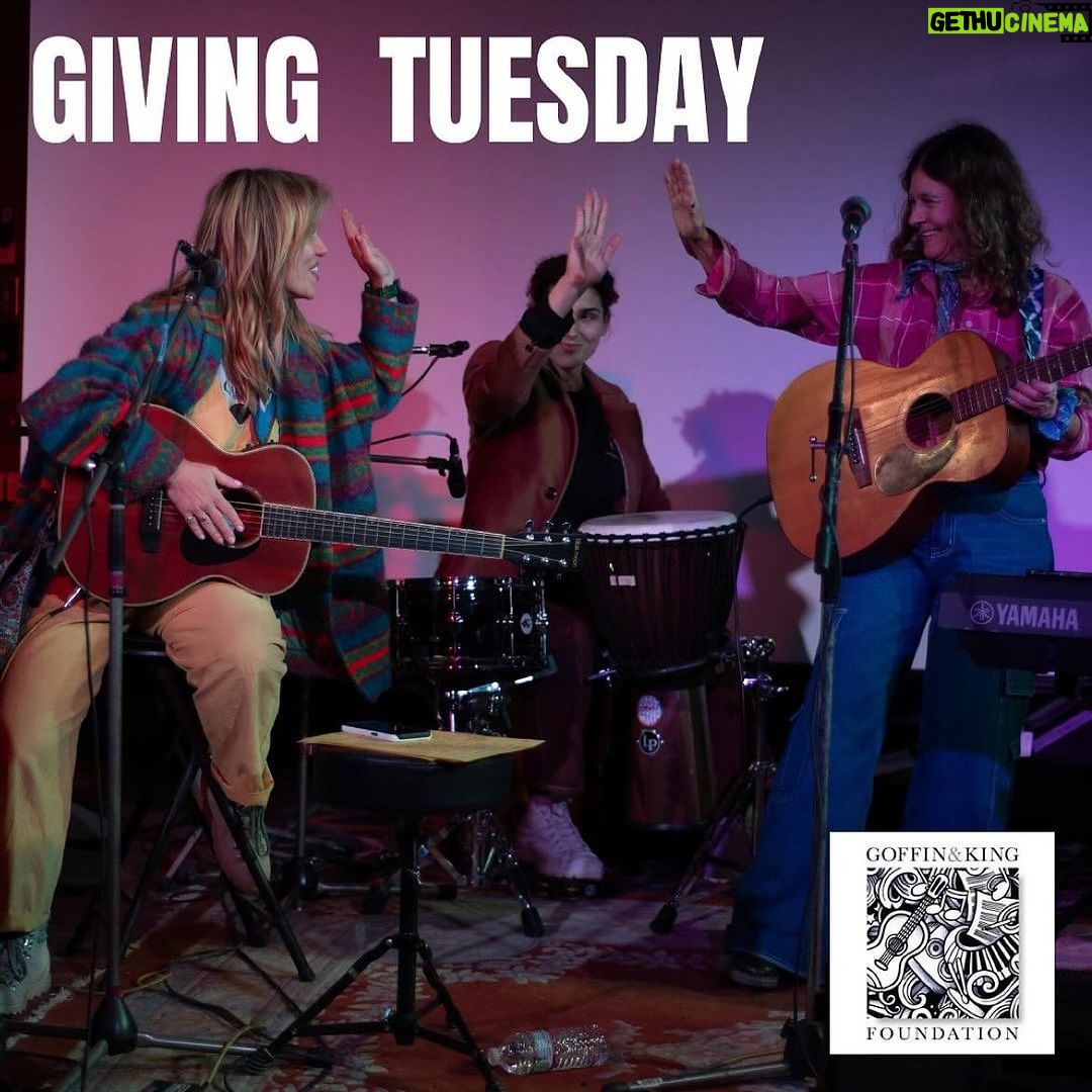 Carole King Instagram - Repost from @goffin_king_foundation • Your support truly means the world and makes a difference this Giving Tuesday. Your donation helps us celebrate how songs transform lives through collaboration and connection. You sustain our mission to inspire excellence in songwriting, offering hope through educational programs, and songwriting retreats. Be part of our mission through donating at the link in our bio and invest in making a difference in the lives of songwriters. #GivingTuesday https://thegoffinkingfoundation.org