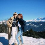 Caroline Receveur Instagram - What a beautiful day 🤍 Thanks @galenic_official for having me in this magical mountain trip 🫶🏼