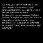 Caroline Receveur Instagram - Plus de 100 jours de traitements et 6 cycles de chimiothérapie TCHP plus tard, me voilà franchissant la première étape de ma course de fond vers une complète guérison. J’ai traversé les montagnes russes, j’ai pleuré, j’ai douté, j’ai eu peur, mais petit à petit tout cela a laissé place à une immense vague de bienveillance envers moi et envers cette étape qui me permet aujourd’hui de réaliser le sens du mot: VIVRE. Je me souviendrai de ces 5 mois passés dans la souffrance, certes, mais surtout dans l’amour, dans la lumière et dans la foi. Comme jamais auparavant, j’ai eu confiance. En moi, en mon corps, en mes traitements, en ma guérison, en la VIE. Je ne peux pas vous décrire à quel point les moments partagés avec ma famille ces derniers mois étaient magnifiques et ont balayé les passages les plus sombres. Je ne peux pas vous décrire à quel point je me suis délestée des poids qui m’empêchaient de vivre en pleine conscience et en confiance. Je ne peux pas vous décrire à quel point je suis heureuse, profondément heureuse comme je ne l’ai jamais été. Il me reste encore les étapes de la chirurgie, de la radiothérapie et de l’immunothérapie, mais mon cœur, ma tête et mon âme sont en paix, et je le suis, pour la première fois de ma vie. - la suite en commentaire - American Hospital Dubai