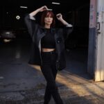 Caroline Receveur Instagram - On Friday we wear Black 🖤 My fav @reccparis jacket is on sale! 🛒 recc-paris.com Dubai Design District