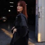 Caroline Receveur Instagram - On Friday we wear Black 🖤 My fav @reccparis jacket is on sale! 🛒 recc-paris.com Dubai Design District