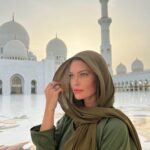 Caroline Receveur Instagram - Mesmerized by the beauty of this place 🕌✨ @visitabudhabi @szgmc_ae #SummerInAbuDhabi