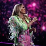 Carrie Underwood Instagram - Some fun photos from the show last night! Only 2 more left this year! Time flies when you’re having fun. #Reflection @resortsworldlv #Vegas 📸: @jeffjohnsonimages