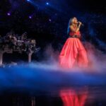 Carrie Underwood Instagram - Some fun photos from the show last night! Only 2 more left this year! Time flies when you’re having fun. #Reflection @resortsworldlv #Vegas 📸: @jeffjohnsonimages