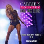 Carrie Underwood Instagram - Saturday nights rock in @CarriesCountry! 🤘 Tune in at 10PM ET each week to hear high octane, heavy headbangers handpicked by Carrie. 🎸