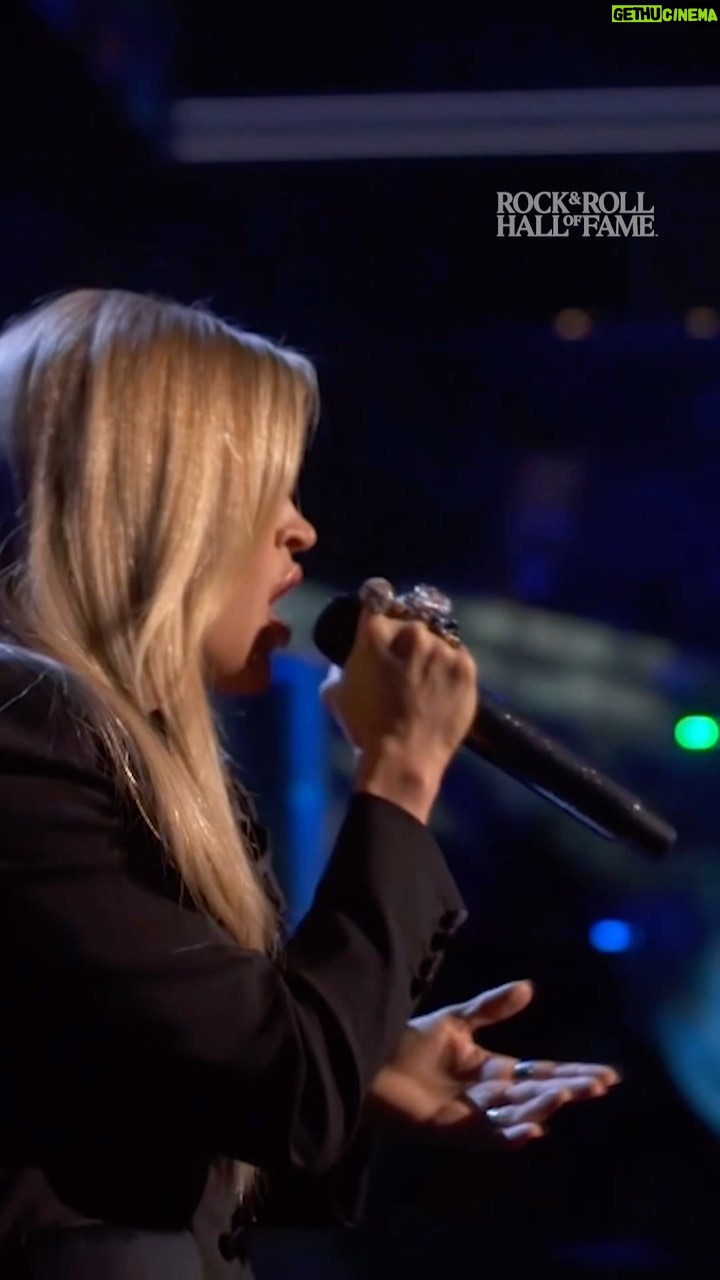Carrie Underwood Instagram - Join us in celebrating the timeless music of @georgemofficial ❤️ @carrieunderwood honors the late, great singer with this beautiful, emotional cover of “One More Try” Stream #RockHall2023 NOW on @disneyplus and listen live on @applemusic 1!
