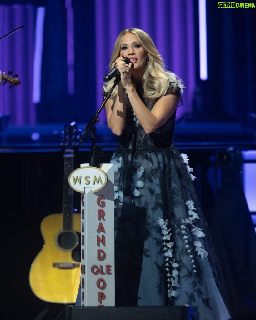 Carrie Underwood Instagram - Always a dream to play the @opry ! Thanks for all the ❤️ tonight… #Nashville #GrandOleOpry 📸: @chrishollo ☺️🥰🎶