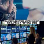 Carrie Underwood Instagram - Carrie Underwood watching her Sunday Night Football open live! 📺: NBC & Peacock