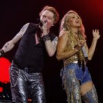 Carrie Underwood Instagram - Still flying high after the incredible show @geodispark here in #Nashville !!! Thanks @gunsnroses for having us out for a few dates! These shows were epic and all the #Gunners were beyond amazing to us! Thanks, Nashville, for SHOWING UP for my favorite band!!! ❤️ #DreamComeTrue #GnR 📸: @jeffjohnsonimages
