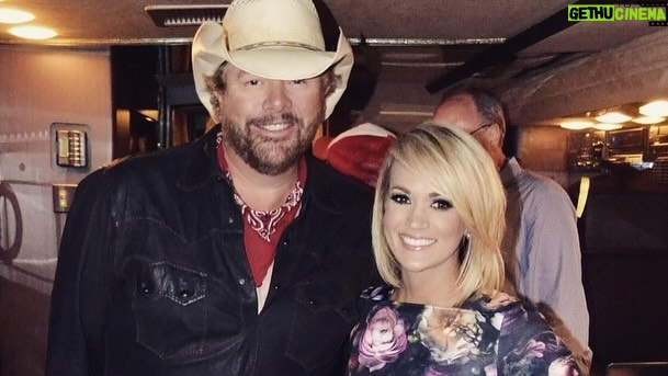 Carrie Underwood - 849.3K Likes - Saddle up the horses, Jesus, ‘cause a true blue COWBOY just made his ride up to heaven!!! Introduce him to all the Okies and sign that boy up for the choir! We’re gonna miss you, Toby, but my heart has no doubt that you are standing in the presence of our King right now!!! See you again someday, friend.