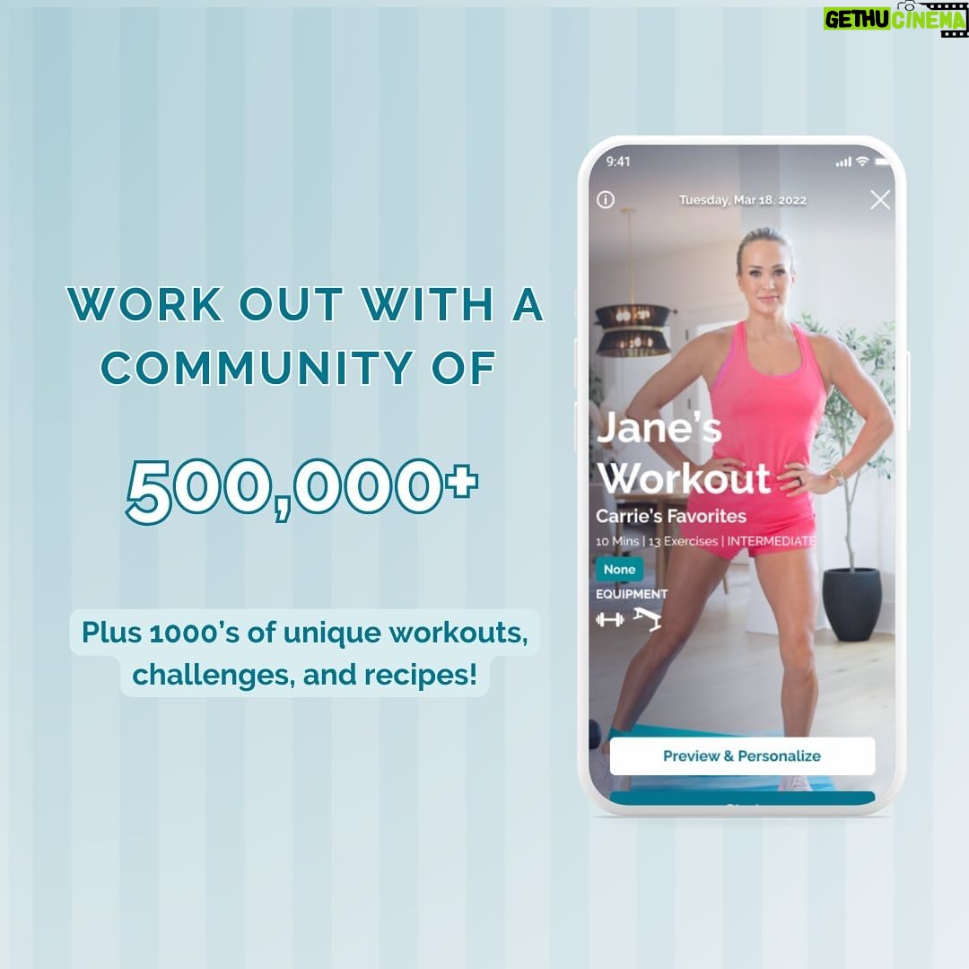 Carrie Underwood Instagram - Take your fitness journey to new heights this year! 🎉 For just $1 per week, unlock a year of workouts, expert guidance, delicious recipes, and a community that’s got your back every step of the way. 💪 This year, invest in yourself—commit to a stronger, healthier YOU in 2024! Are you ready? Head to the link in our bio and join the fit52 fam for only $52 a year! Let’s crush those goals together.