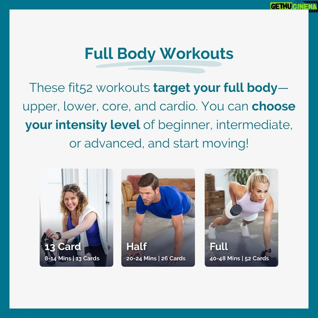 Carrie Underwood Instagram - #Repost @fit52 ・・・ Whether you’re new to fit52 or just need a refresher, consider this your go-to guide for working out with us! Here’s a crash course on how our workouts work… All workouts start with a virtual deck of playing cards, and each card reveals an exercise with a number of reps. Card suits represent different target areas: ♠️ = Cardio ♣️ = Core ❤️ = Lower Body ♦️ = Upper Body Choose the area you want to focus on and the duration that works for your schedule (our workouts range from 5-60 minutes). Then, get ready to sweat! 💪💦 #fit52 #FitnessApp #FitnessGoals #FitnessMotivation #WorkoutFromHome #WorkoutFromAnywhere