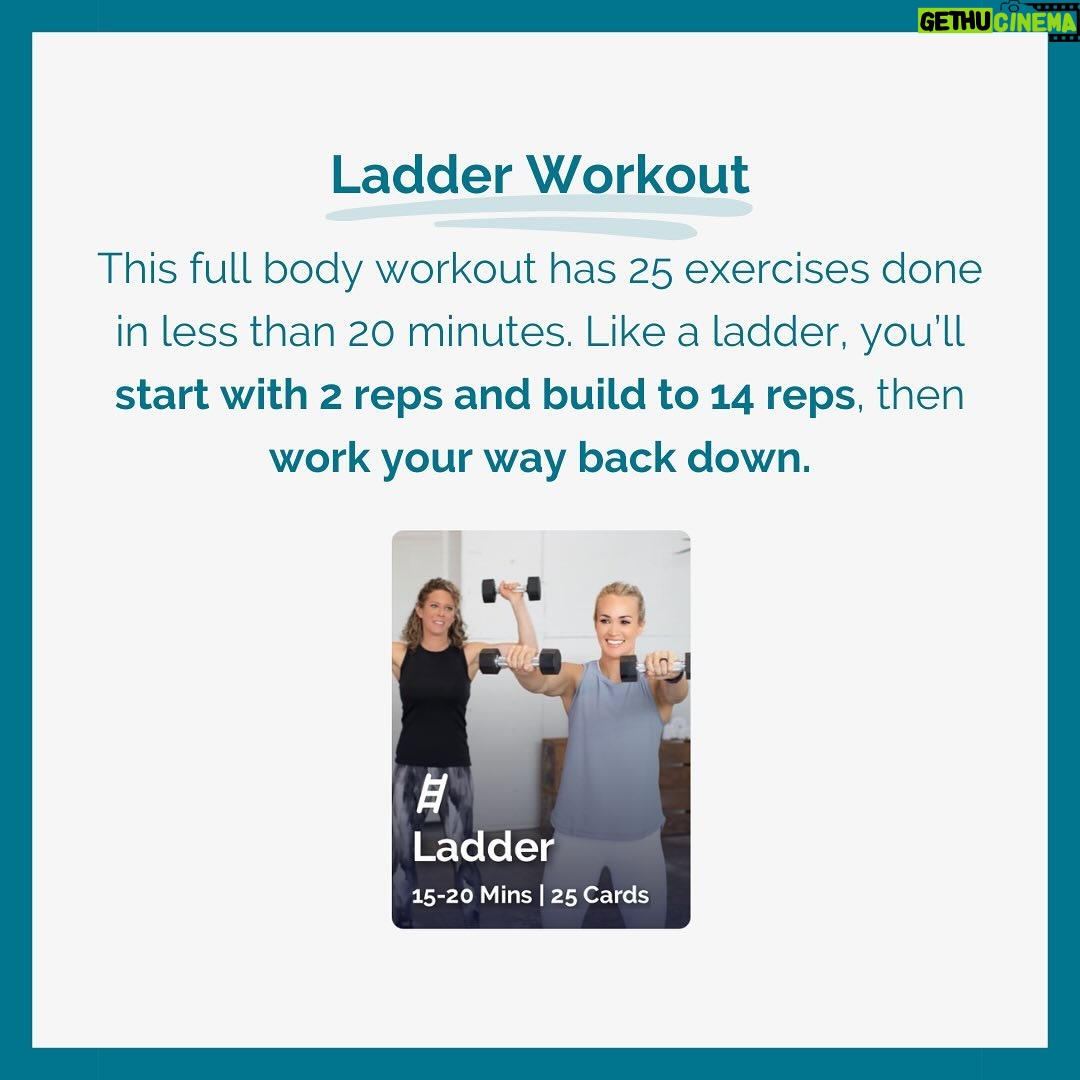 Carrie Underwood Instagram - #Repost @fit52 ・・・ Whether you’re new to fit52 or just need a refresher, consider this your go-to guide for working out with us! Here’s a crash course on how our workouts work… All workouts start with a virtual deck of playing cards, and each card reveals an exercise with a number of reps. Card suits represent different target areas: ♠️ = Cardio ♣️ = Core ❤️ = Lower Body ♦️ = Upper Body Choose the area you want to focus on and the duration that works for your schedule (our workouts range from 5-60 minutes). Then, get ready to sweat! 💪💦 #fit52 #FitnessApp #FitnessGoals #FitnessMotivation #WorkoutFromHome #WorkoutFromAnywhere