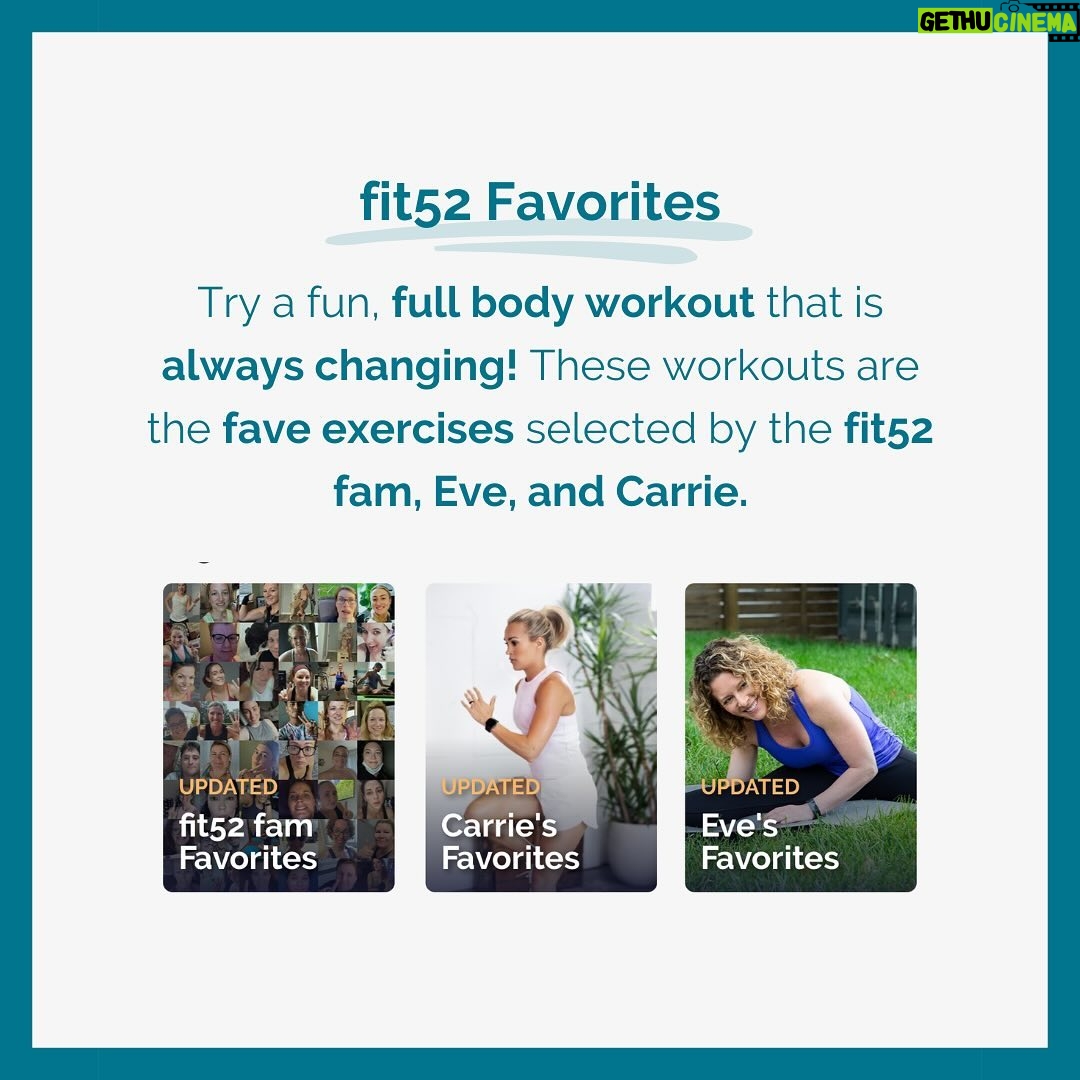 Carrie Underwood Instagram - #Repost @fit52 ・・・ Whether you’re new to fit52 or just need a refresher, consider this your go-to guide for working out with us! Here’s a crash course on how our workouts work… All workouts start with a virtual deck of playing cards, and each card reveals an exercise with a number of reps. Card suits represent different target areas: ♠️ = Cardio ♣️ = Core ❤️ = Lower Body ♦️ = Upper Body Choose the area you want to focus on and the duration that works for your schedule (our workouts range from 5-60 minutes). Then, get ready to sweat! 💪💦 #fit52 #FitnessApp #FitnessGoals #FitnessMotivation #WorkoutFromHome #WorkoutFromAnywhere