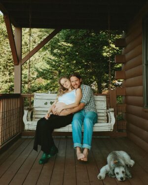 Carson Meyer Instagram - Soaking up every second of this sacred time with my loves in our nest above the clouds.