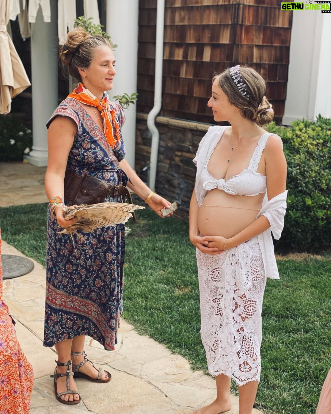 Carson Meyer Instagram - B I R T H B L E S S I N G 🌛 my heart is so full from sitting in ceremony with these beautiful humans and getting to absorb their wise words and blessings as we set forth on this rite of passage. My incredible midwife and doula @thevitalwoman @lbreggy went above and beyond in creating the most sacred and meaningful space for connection and transformation for all of us. In a culture that often lacks tradition and ritual, it is moments like these that are such an important reminder of what life is all about. So grateful to feel so held and to be bringing this baby into such a loving community. A day I will always cherish at one of my favorite places @onesunfarms.