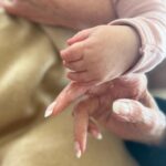 Carson Meyer Instagram - Lou and her great grandmother Anna Lou. Born ninety-four years and three days apart ✨ There are many ways in which I hope Lou takes after her namesake, starting with these perfectly manicured nails.