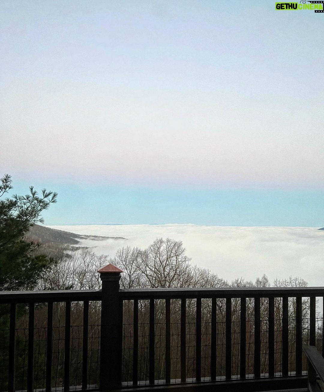 Carson Meyer Instagram - A few months ago we left LA, set forth on a new adventure and found our dream home above the clouds in the Blue Ridge Mountains of North Carolina 🤍 Loving every moment of log cabin living.