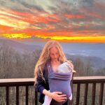 Carson Meyer Instagram - 100 Days Of Lou ✨ In the Chinese tradition, one hundred days earth-side calls for a big celebration. It also happens to fall on the week anniversary of conception. Although it’s not often acknowledged, I believe motherhood begins in pregnancy. Our bodies instinctively nourishing and working hard every day to transform a poppy sized embryo into a big-little human. It’s so much growing in just one year! Pregnancy is an especially potent chapter of motherhood because it’s when we’re most connected to the aspect of mothering that requires no thought or action. Just as a a tree knows how to grow leaves and the sun knows how to set. This innate mothering begins before we even “know.” When a newborn crosses the threshold, your role as a mother evolves, but these powerful innate qualities remain. Your body is still the perfect source of nourishment. We may greet our babies at birth and finally get to lay eyes on their sweet faces but our union begins long before that special day. Anyone else feel like they’ve known their babes longer than the days, months, years they’ve been earth-side?