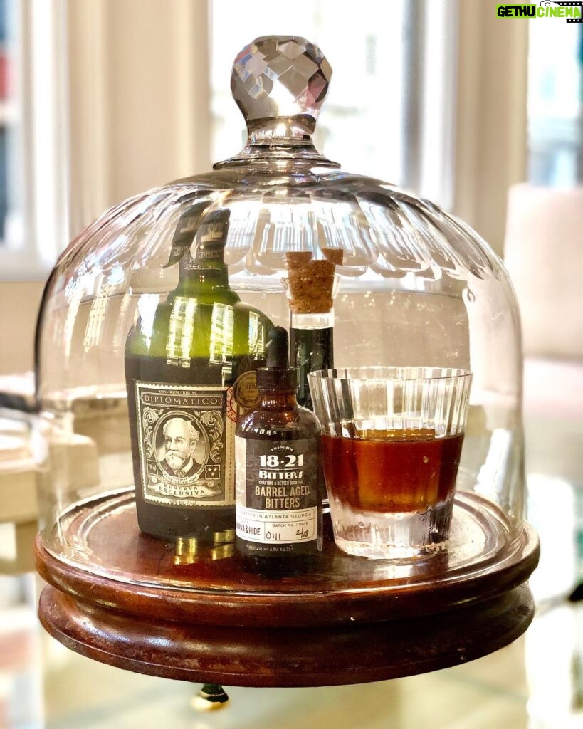 Casey Patterson Instagram - Down Island Mahogany Old Fashioned created for my Caribbean friends and family. A deconstructed take on the flavors of Rum and Coke - Diplomatico Reserva Exclusiva Rum, Coca-Cola Simple Syrup and @1821bitters Havana and Hide small-batch Barrel Aged, Wood Bitters... #cocktails