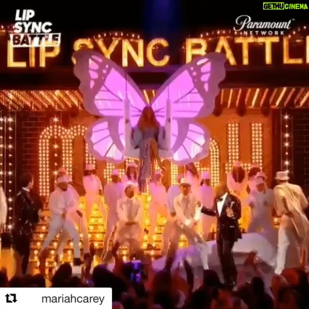 Casey Patterson Instagram - YES!!!!!! @mariahcarey It. Finally. Happened. 🦋🦋🦋 MC gracing us at long last 👑👑👑👑🙏🏻🥂@lipsyncbattle Thursday 1/24 @9/8 on @paramountnetwork #mariahcarey #lipsyncbattle